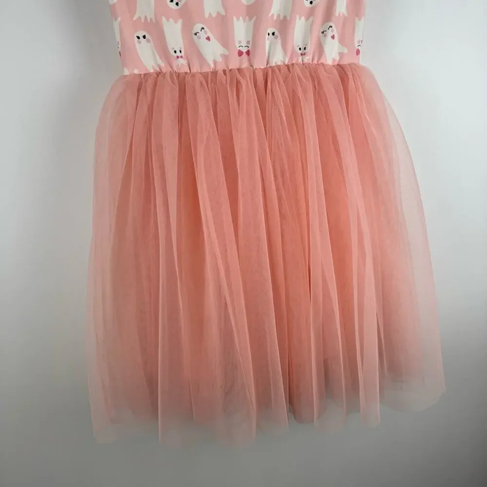 Taylor Joelle Pink Girly Ghosts Tutu Tulle Twirl Dress ~ 12
